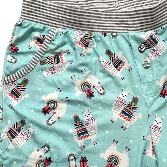 NWT Cuddl Duds 2 Pc Mint Christmas Llamas Print Wms Sleepwear Set Size XS - Picture 6 of 8